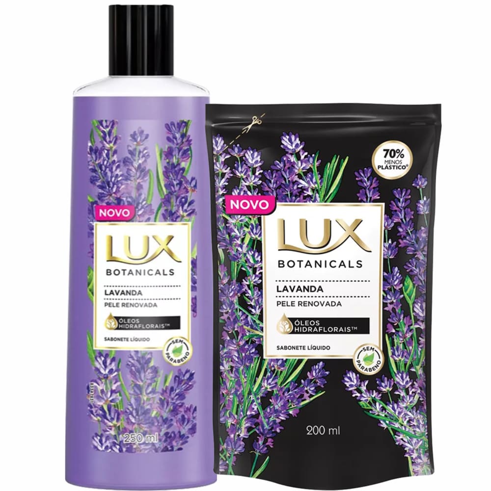 Sabonete Líquido Lux Lavanda Pele Renovada Botanicals + Refil