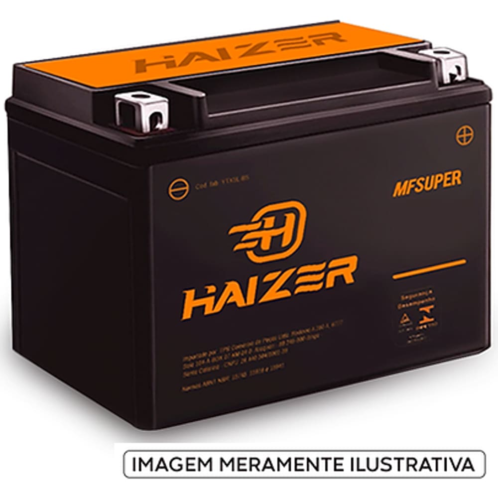 Bateria Haizer HZRX4L-BS Biz C100 Titan Ttr 125 Jog Ay Ae 50