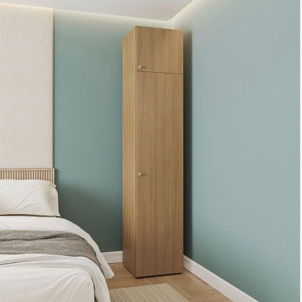 Guarda-roupa Módulo 45x180 e Módulo 45x40 2 Portas e 3 Prateleiras Frame Cabecasa madeiramadeira Acácia