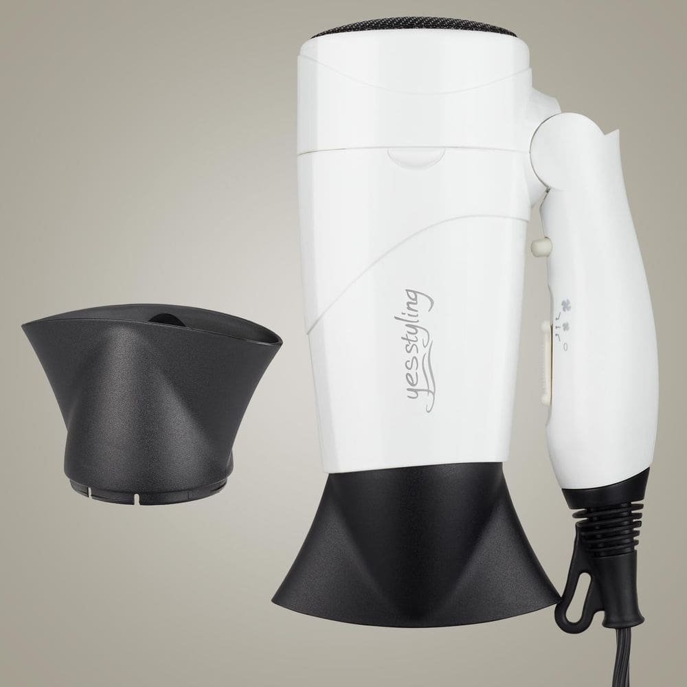 Secador de cabelo sim estilizado Travel Compact 1875W Branco