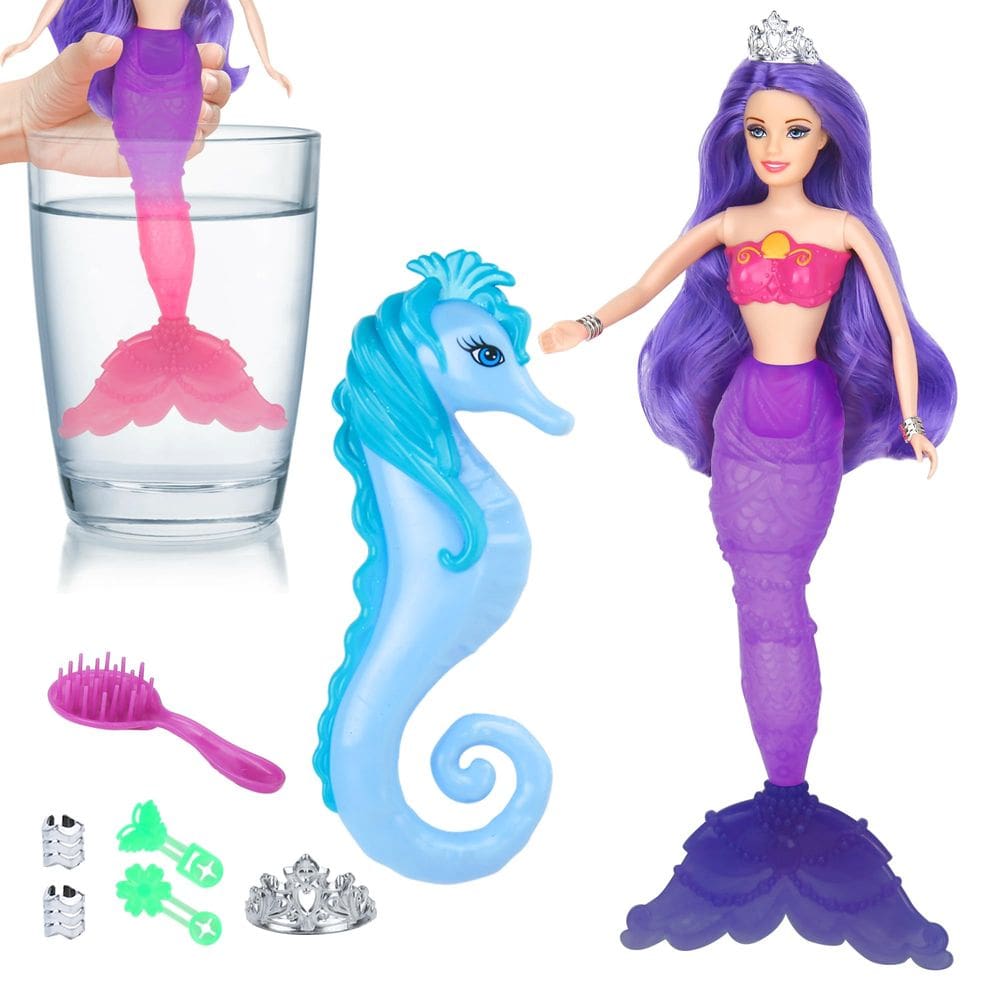 Boneca sereia BETTINA Color Change com Seahorse & Access.