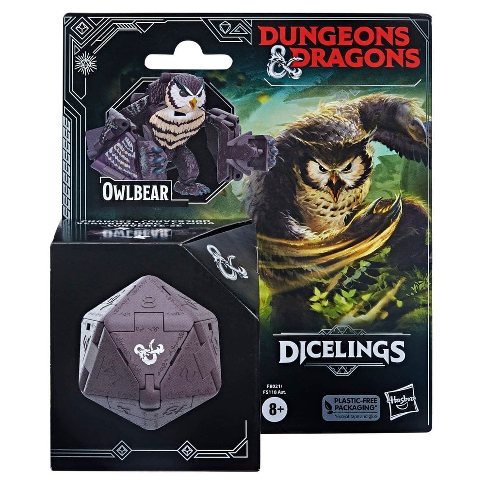 Dicelings Dungeons & Dragons D&D Owlbear Dice colecionáveis