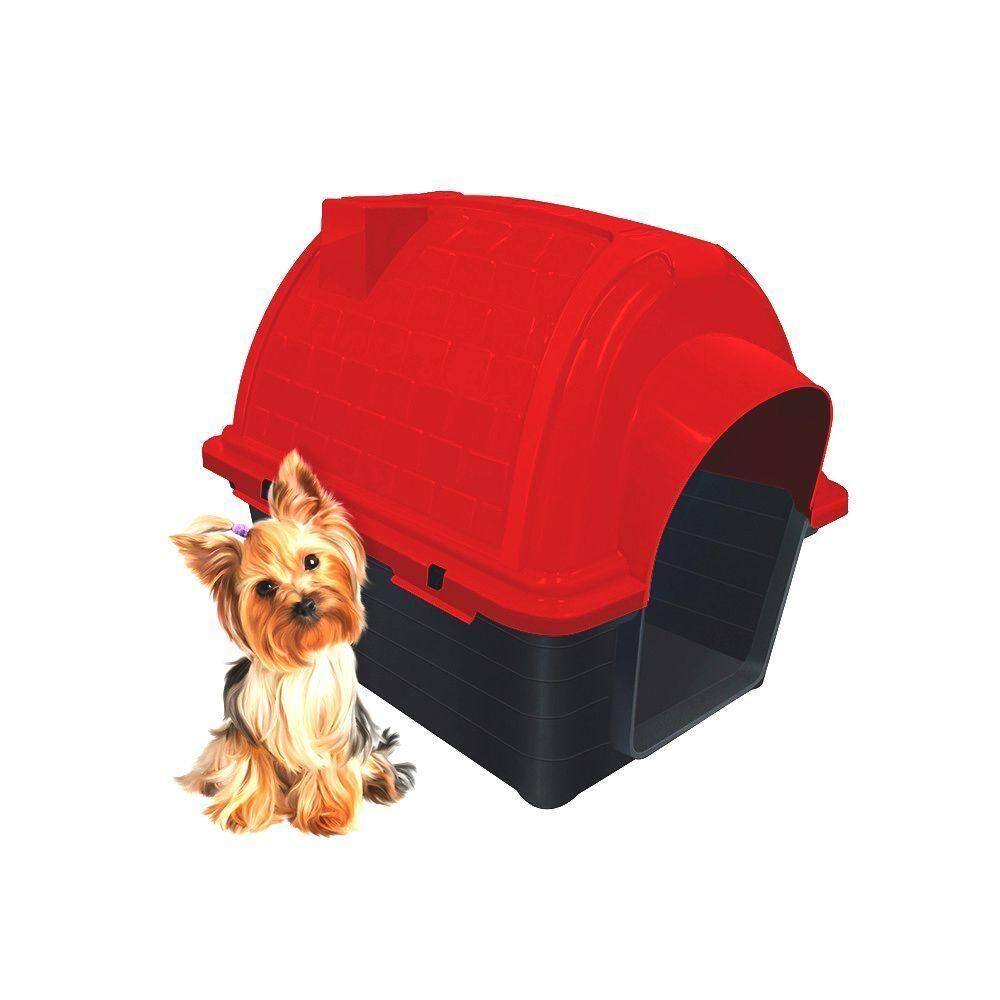 Casinha Pet Vermelha N1 Proteção Conforto Iglu Para Cães De Raças Pequena Material Super Resistente Alta Qualidade
