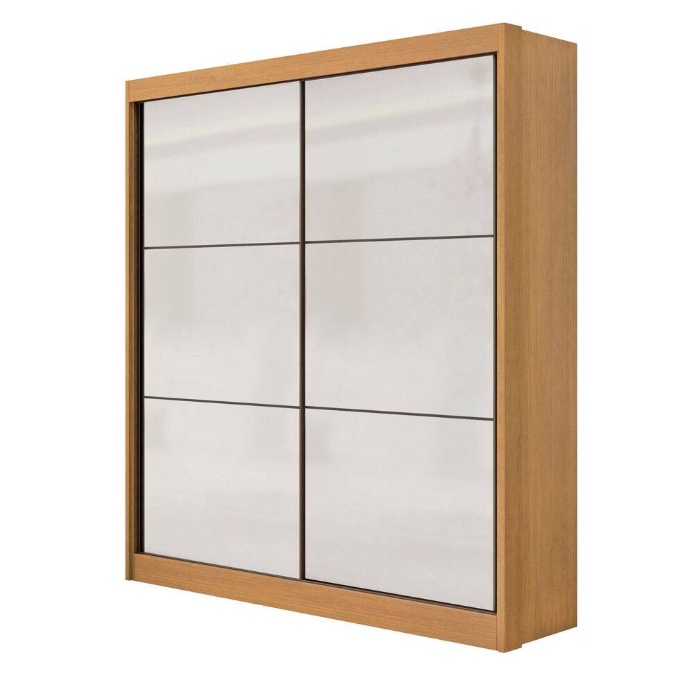 Guarda Roupa Roupeiro Santorini 2 Portas Cinamomo Off White - D`Doro