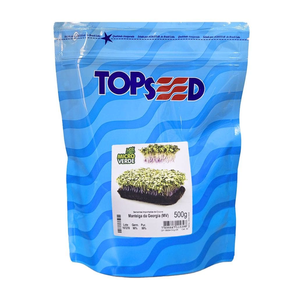 Sementes Microverde Couve Manteiga da Georgia (500g) TOPSEED
