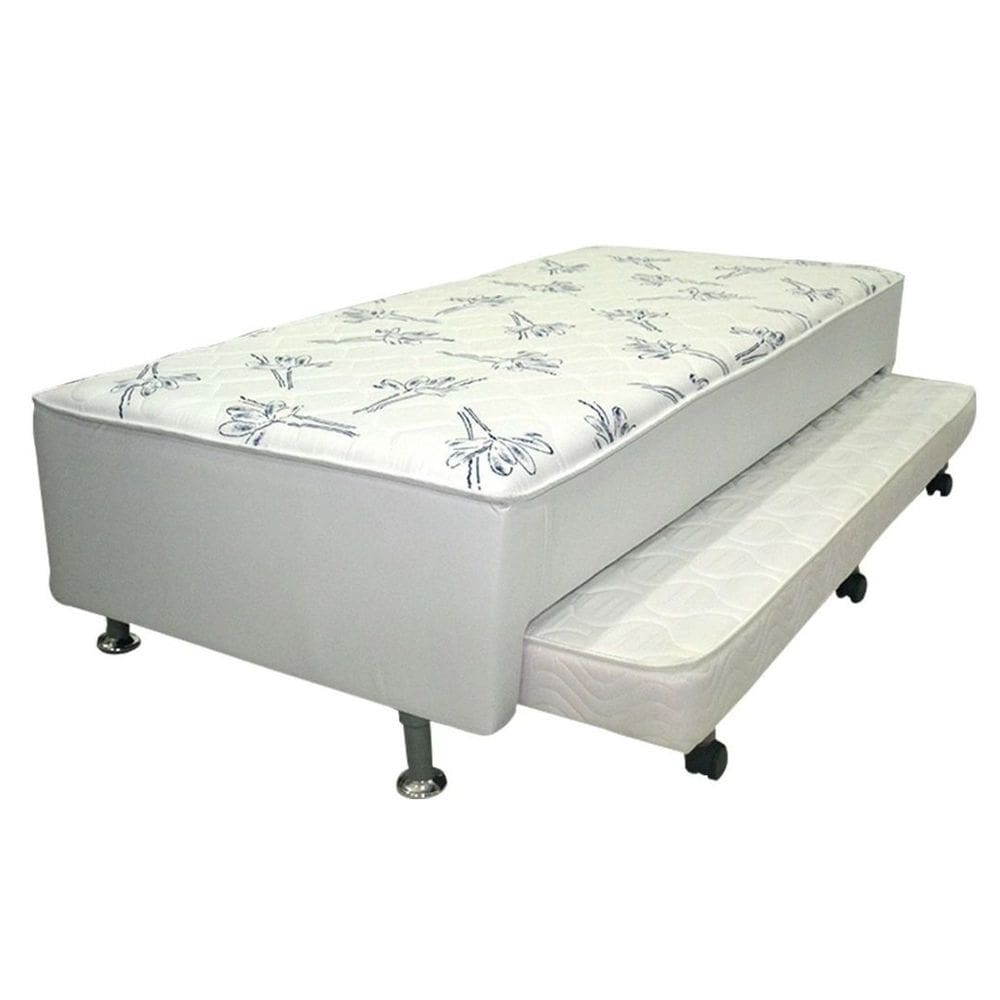 Cama Box Solteiro com Auxiliar Ortopédico D28 Branco - Ortobom