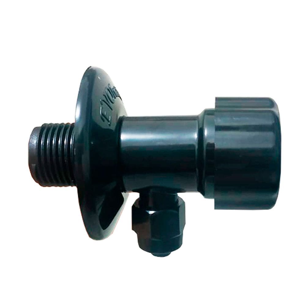 Adaptador Registro Regulador Vazão 6mm 1/4 Purificador Preto
