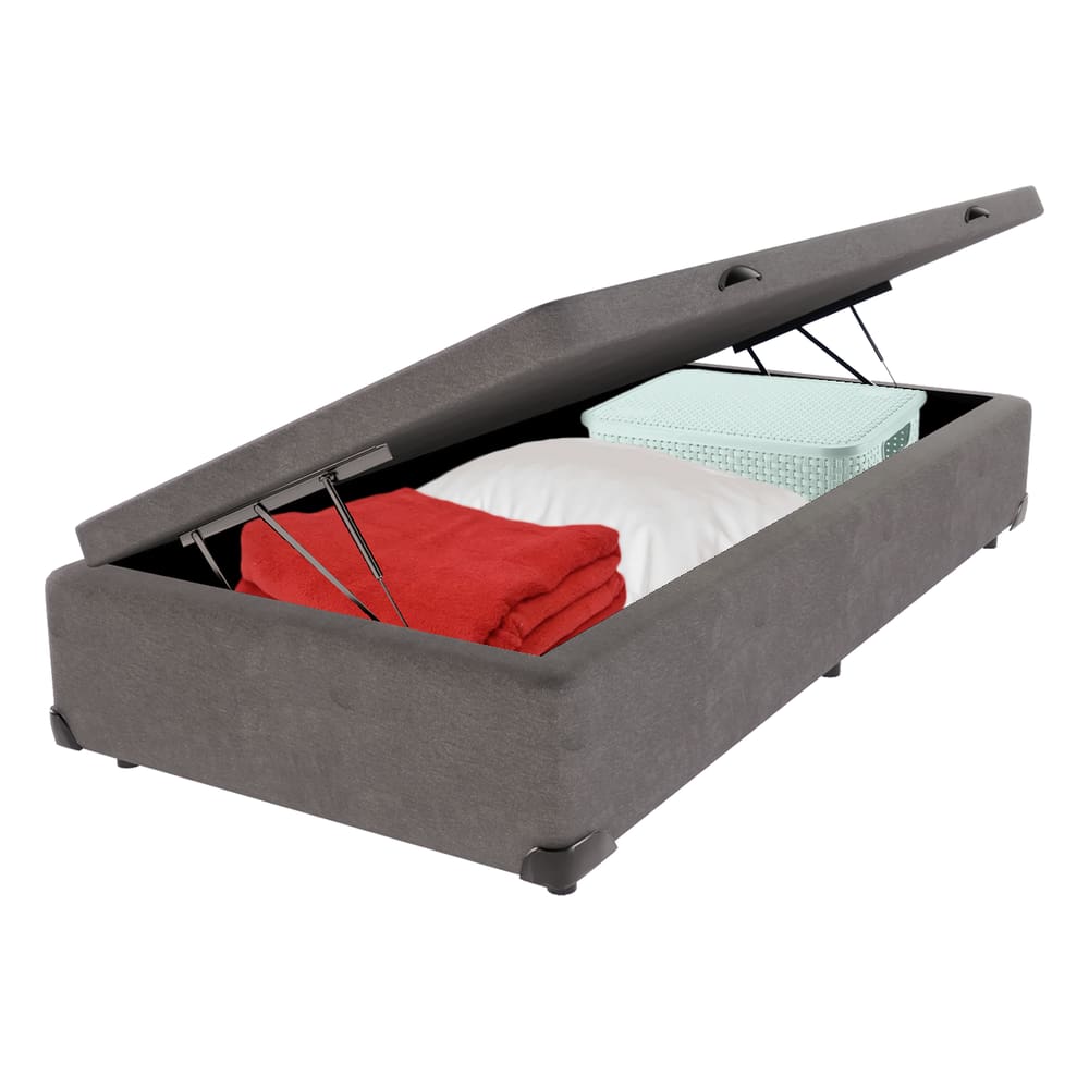 Cama Box Baú Solteiro Bravus 78x188x44