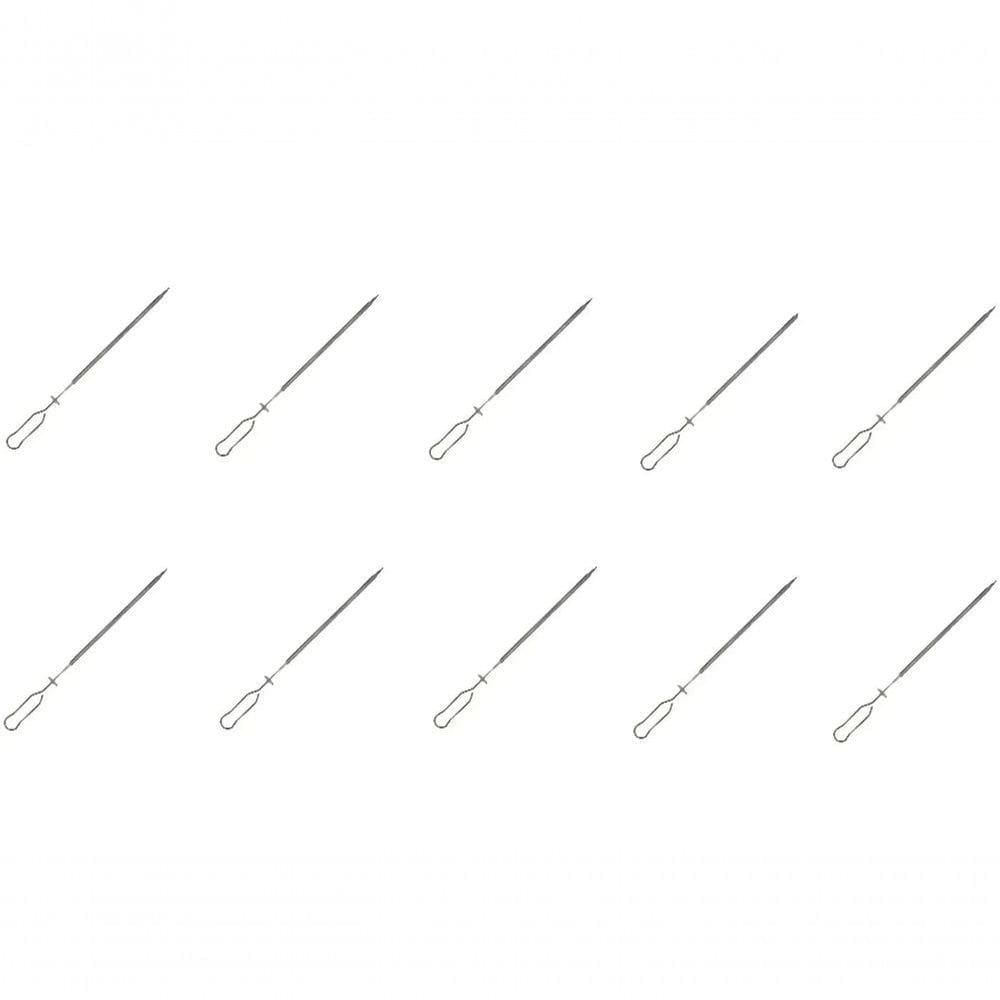 Kit 10 Espetos 13mm Para Picanha Comercial Lobo Churrasqueiras - Linha Churrascaria Tamanho 50