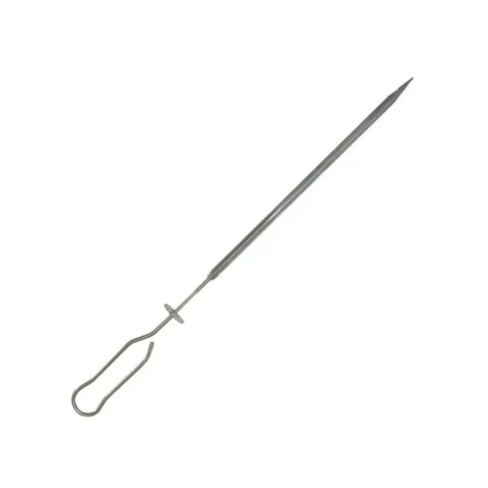 Kit 10 Espetos Lâmina Inox 430 Galeto Lobo Churrasqueiras Tamanho 40