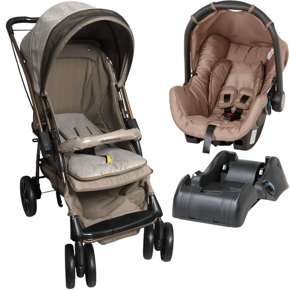 Carrinho Bebe Conforto Toffee Base Galzerano Maranello III Chocolate
