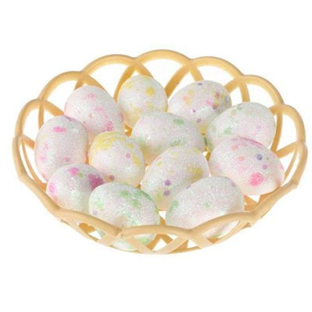 Ovinhos De Páscoa Coloridos Para Decoração 1,8x2,5cm - 12 Un