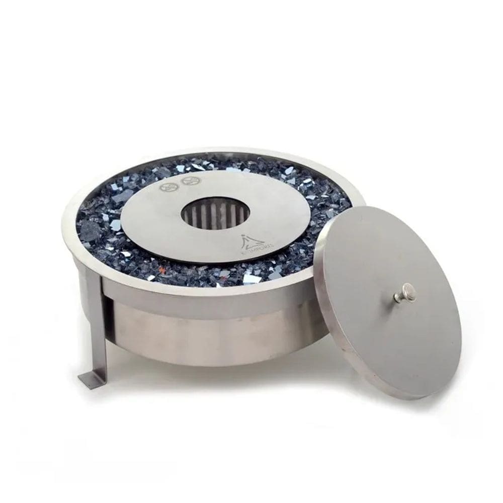 Lareira Modelo Tocha Inox Média de 2,5L Ecológica - K3 Imports
