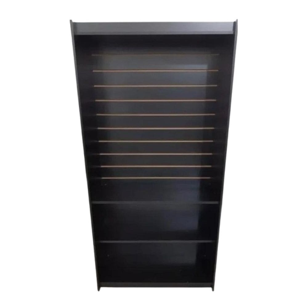Estante Canaletada 100% Mdf Preto - Suprema Móveis