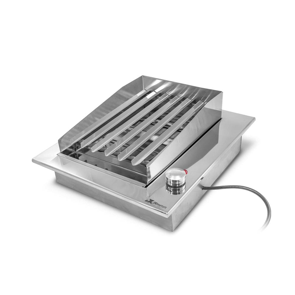 Churrasqueira Elétrica de Embutir 40x47 com Grelha Argentina em Aço Inox - JX Metais