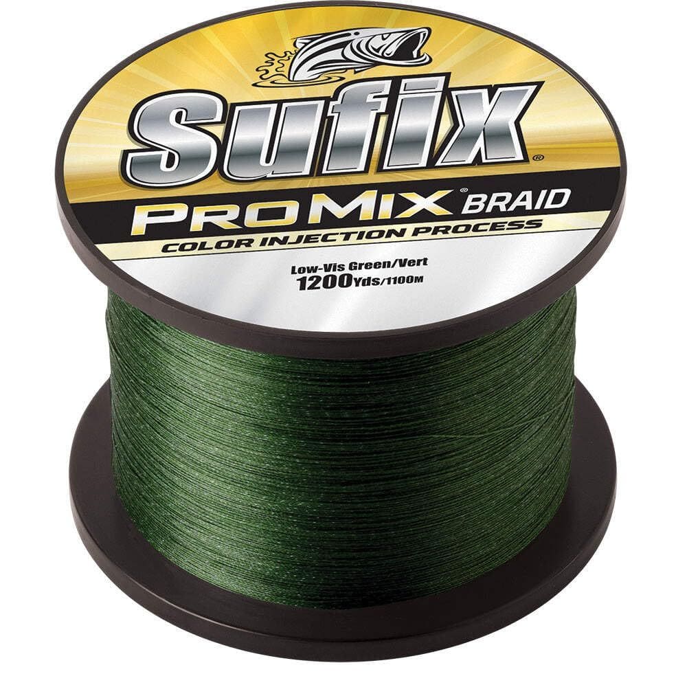 Linha de pesca Sufix ProMix Braid 18,14 kg Low-Vis Green - 109