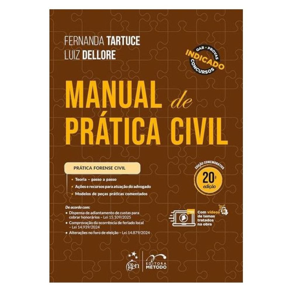 Manual De Prática Civil - 20ª Edição 2025