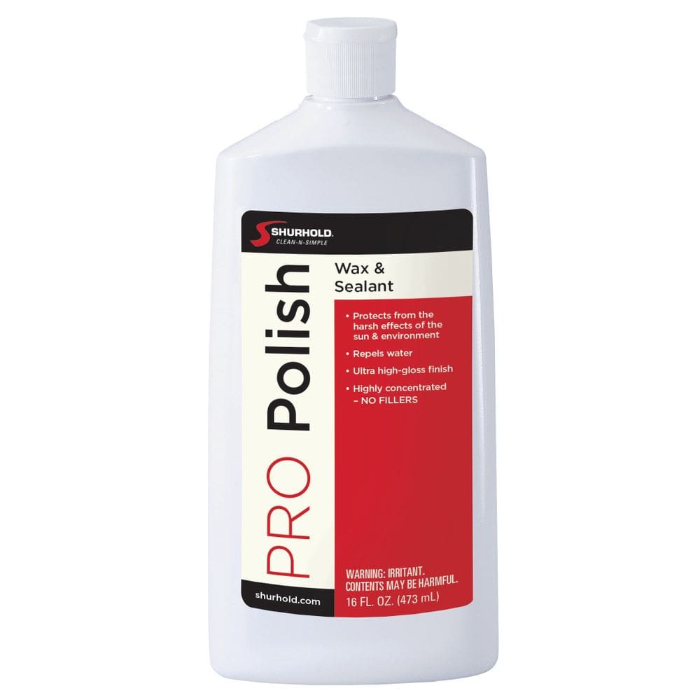 Selante de fibra de vidro e polonês Frasco Shurhold Pro Polish 473ml