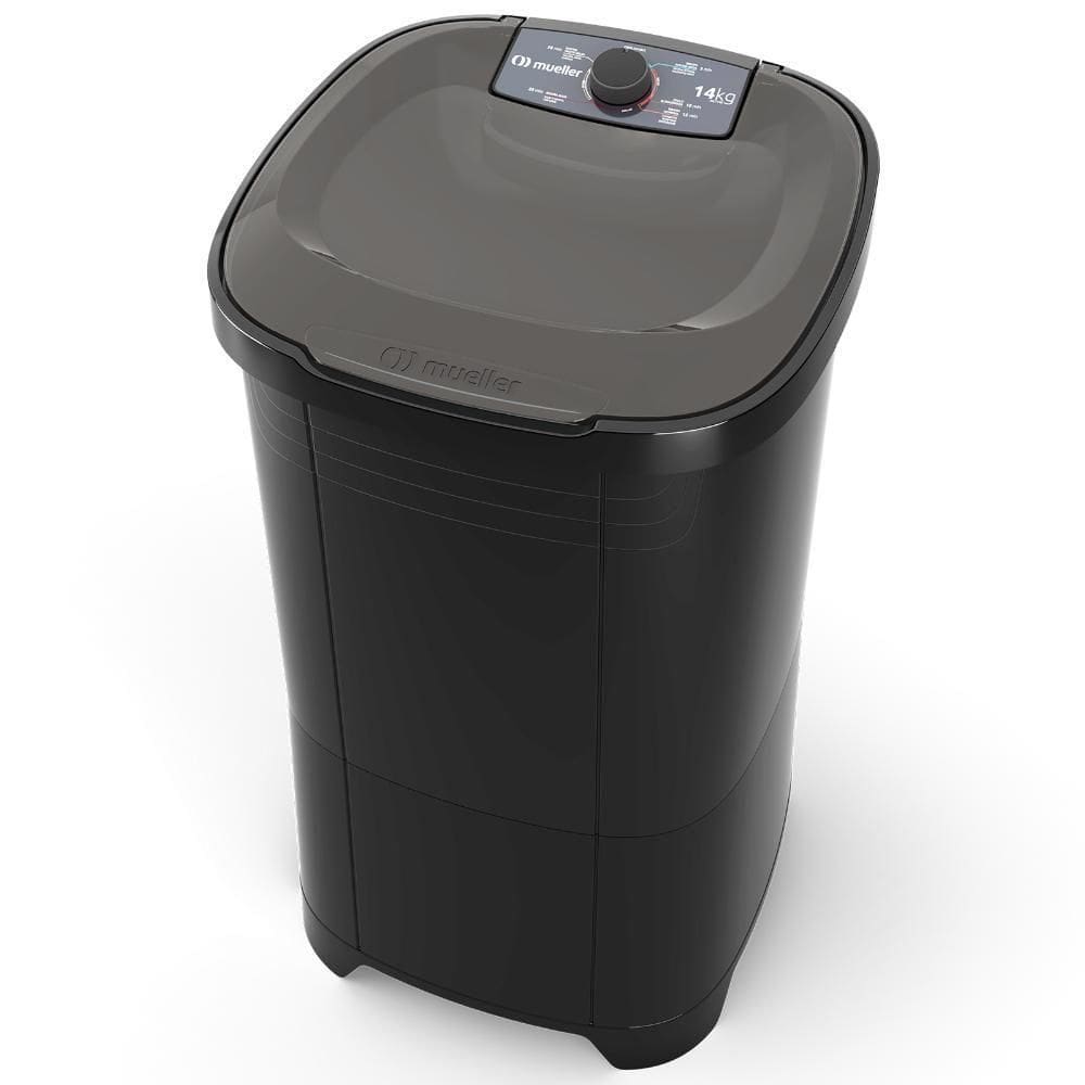 Tanquinho De Lavar Roupa Mueller 14 Kg Semiautomático MLT14B Preto 110V