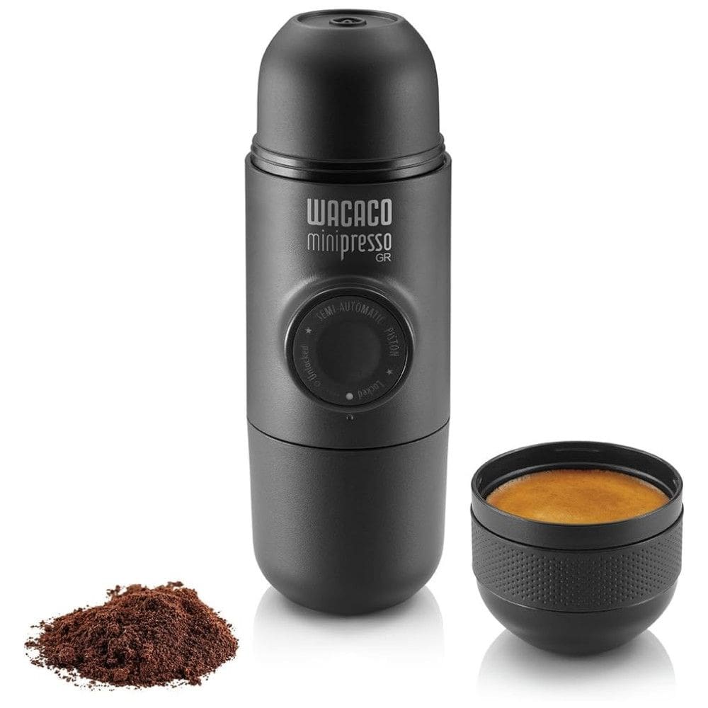 Cafeteira Elétrica Programável Expresso Design Moderno Cafeteira de Viagem Operado Manualmente 100ml, WACACO MPGR100, Preto