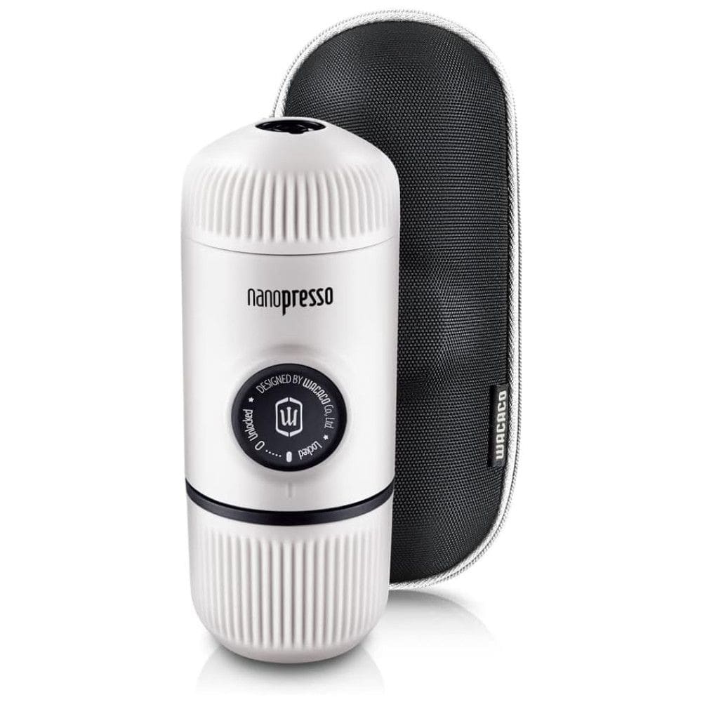 Cafeteira Elétrica Expresso Portátil Nanoexpresso 261 Psi 15,6cm 80ml de Água Mini Manual, WACACO, Branco