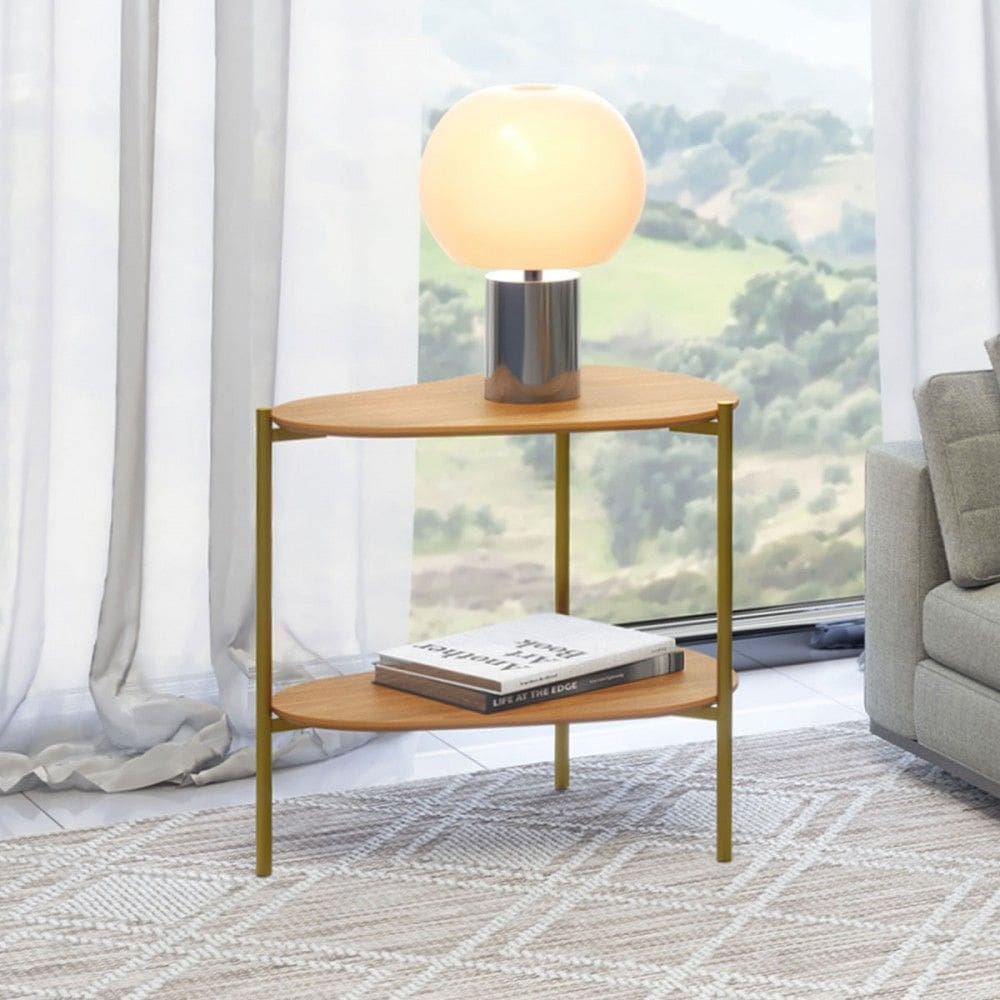 Mesa de Canto Orgânica 100% Mdf Freijó Tb629 - Dalla Costa