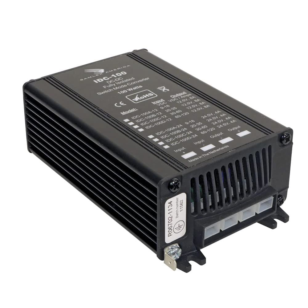 Conversor DC-DC Samlex 100W totalmente isolado 8A 20-35V a 12,5