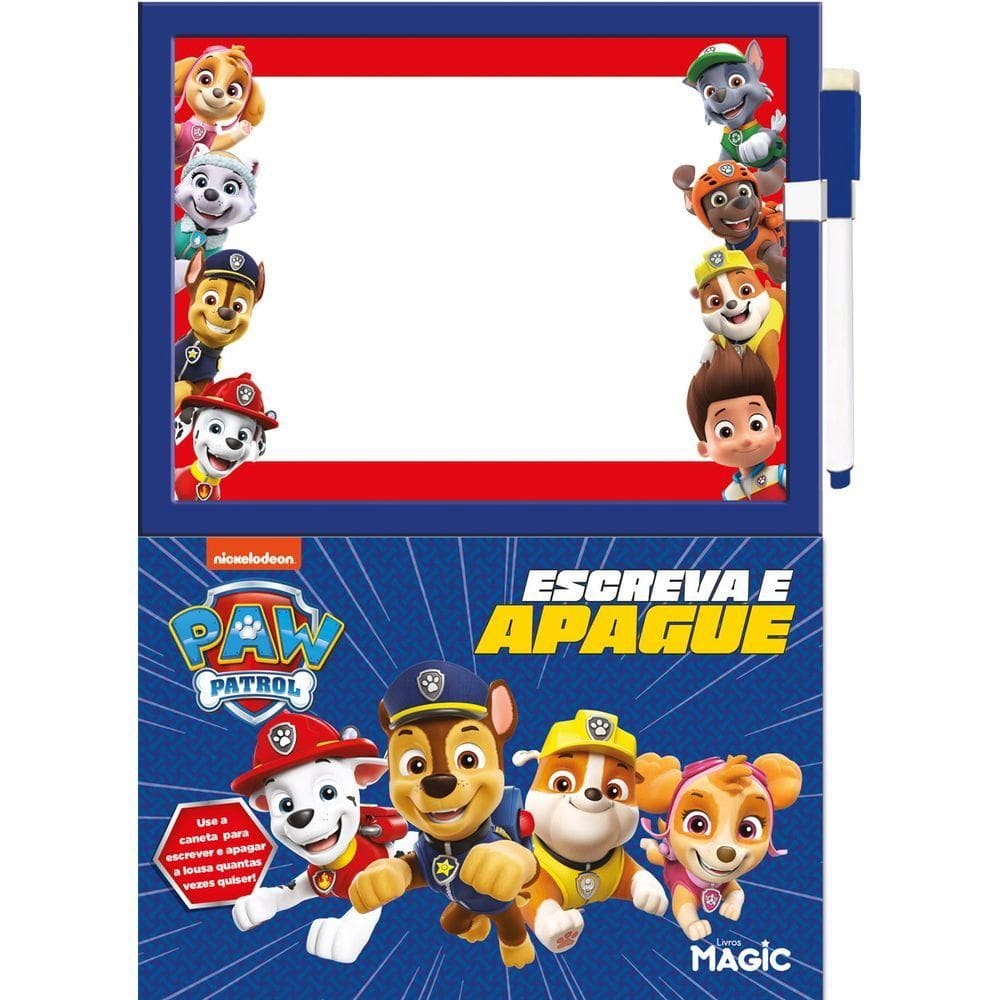 Livro Patrulha Canina Escreva e Apague - Ciranda Cultural