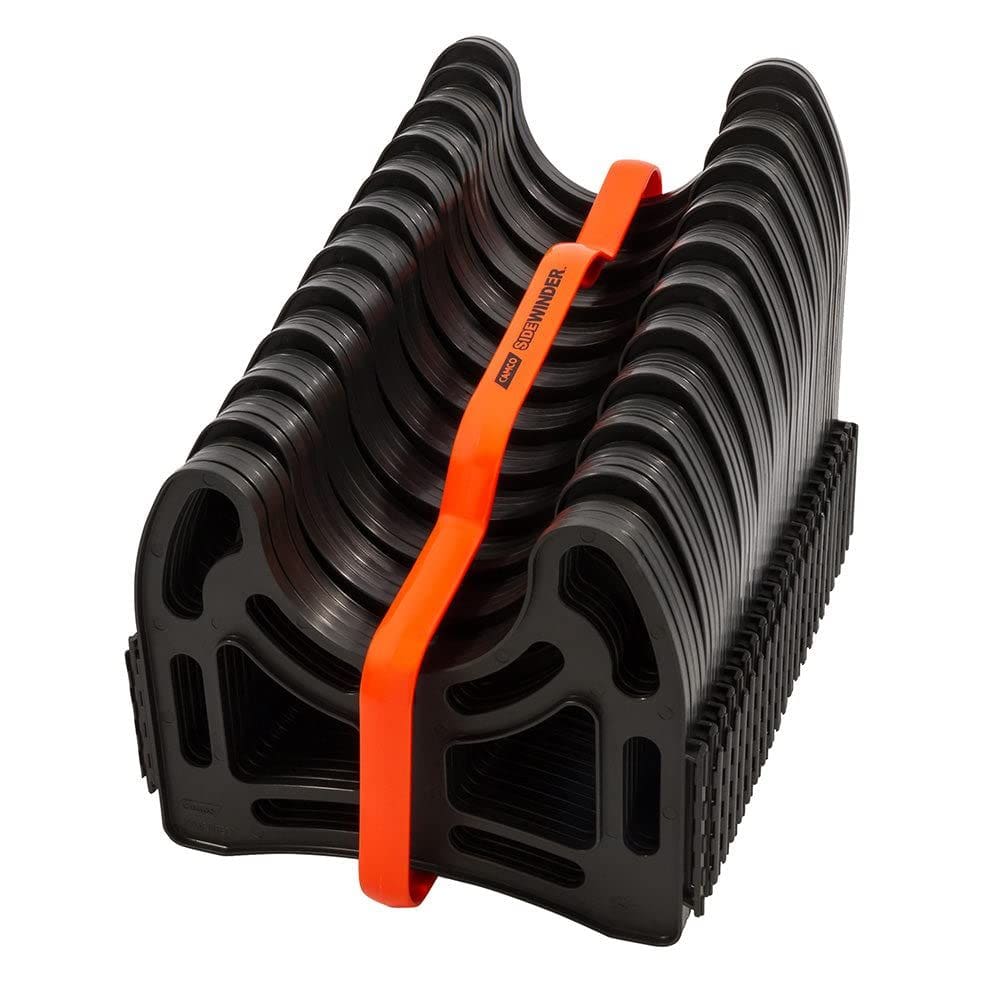 Suporte de mangueira de esgoto Camco Sidewinder de 20 pés para campista/RV