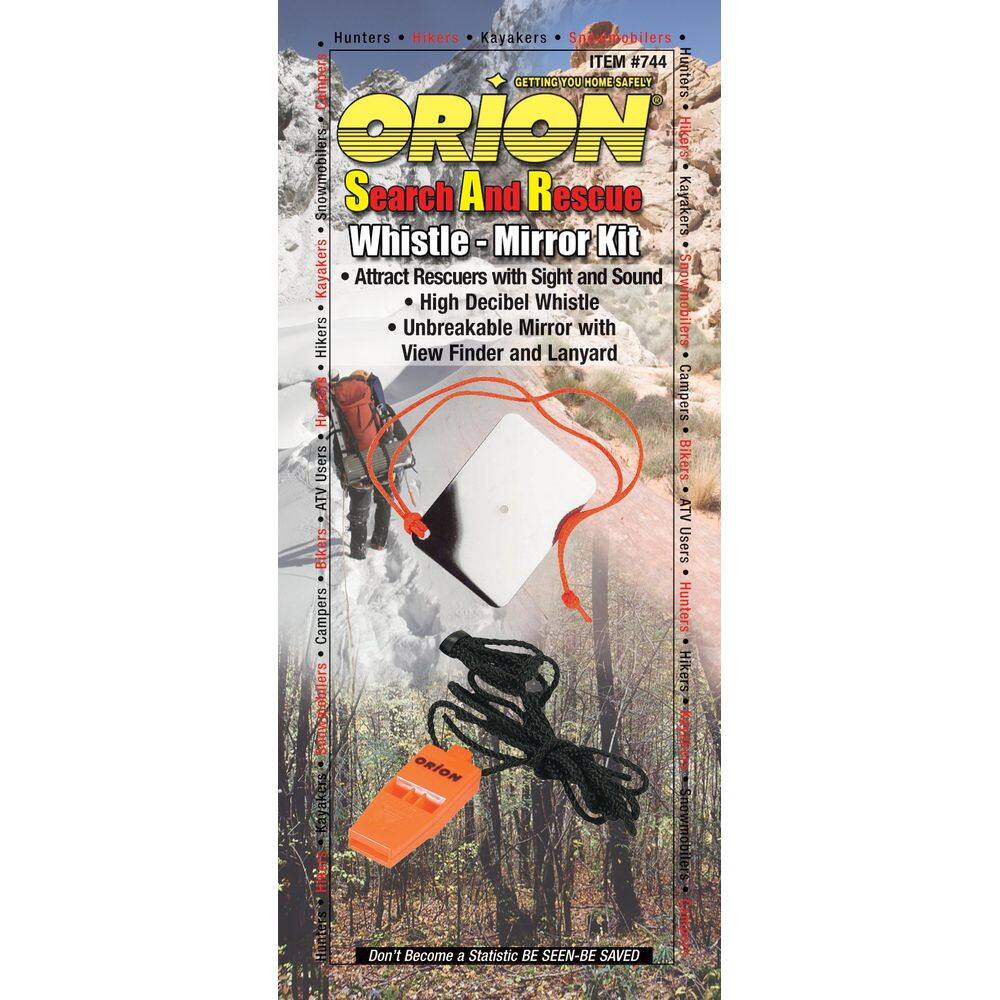 Kit de apito e espelho de segurança Orion 744