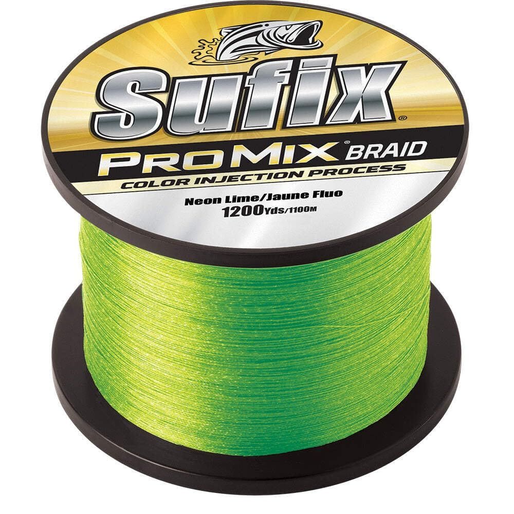 Linha de pesca Sufix ProMix Braid 29,5 kg Neon Lime 65 libras