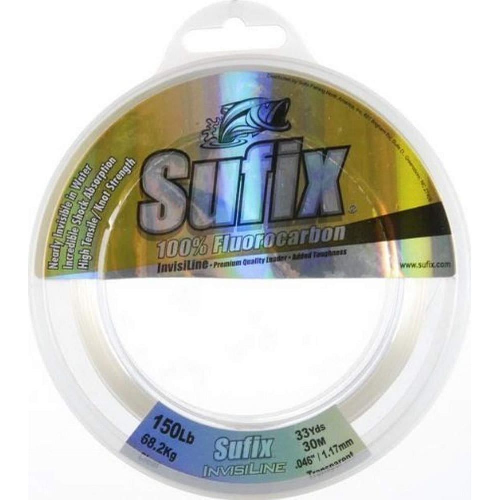 Linha de pesca Sufix Invisiline Fluorocarbon Leader 33m 150lb