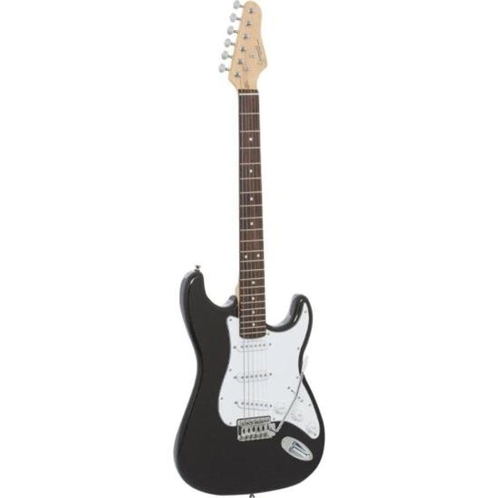 Guitarra Giannini G100 Preta Escudo Branco