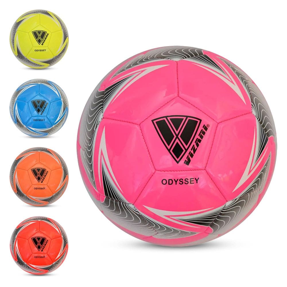 Bola de futebol Vizari para crianças e jovens em couro sintético