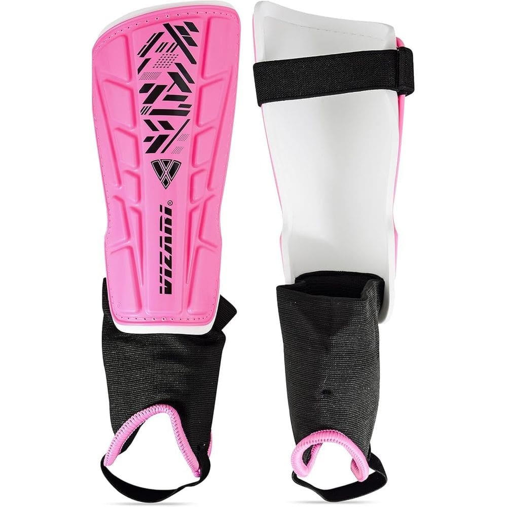 Caneleira de futebol Vizari Malaga para crianças rosa XX-Small