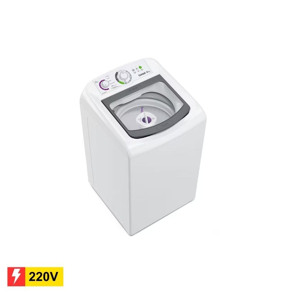 REEMBALADO: Lavadora de Roupas Consul 9kg CWB09BB Branca - 220V
