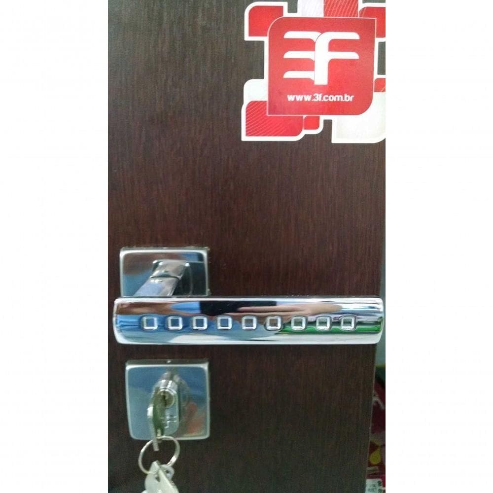 Fechadura 3f Audace Banheiro Cromada Roseta