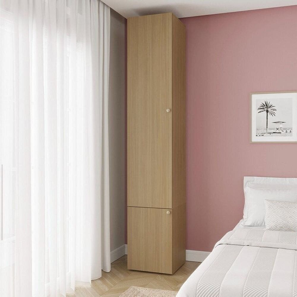Guarda-roupa Módulo 45x180 e Módulo 45x60 2 Portas e 3 Prateleiras Frame Cabecasa madeiramadeira Acácia