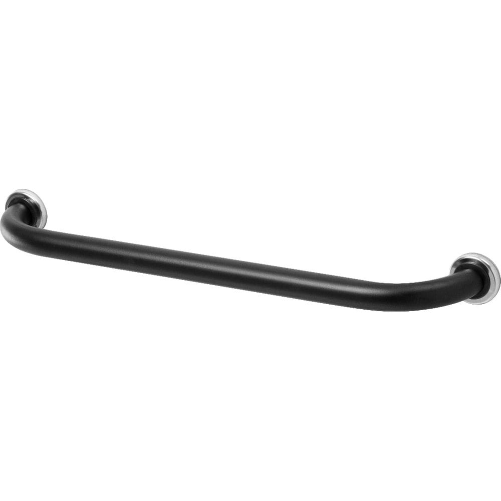 Barra de Apoio Preta Para Banheiro Idoso 90cm