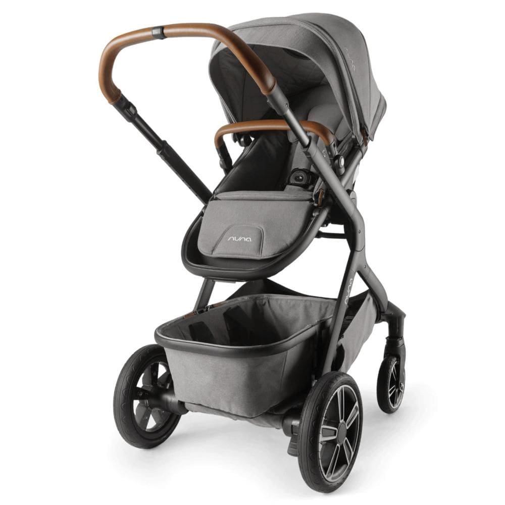 Carrinho de Bebê Nuna Demi Grow Cinza Mescla Oxford