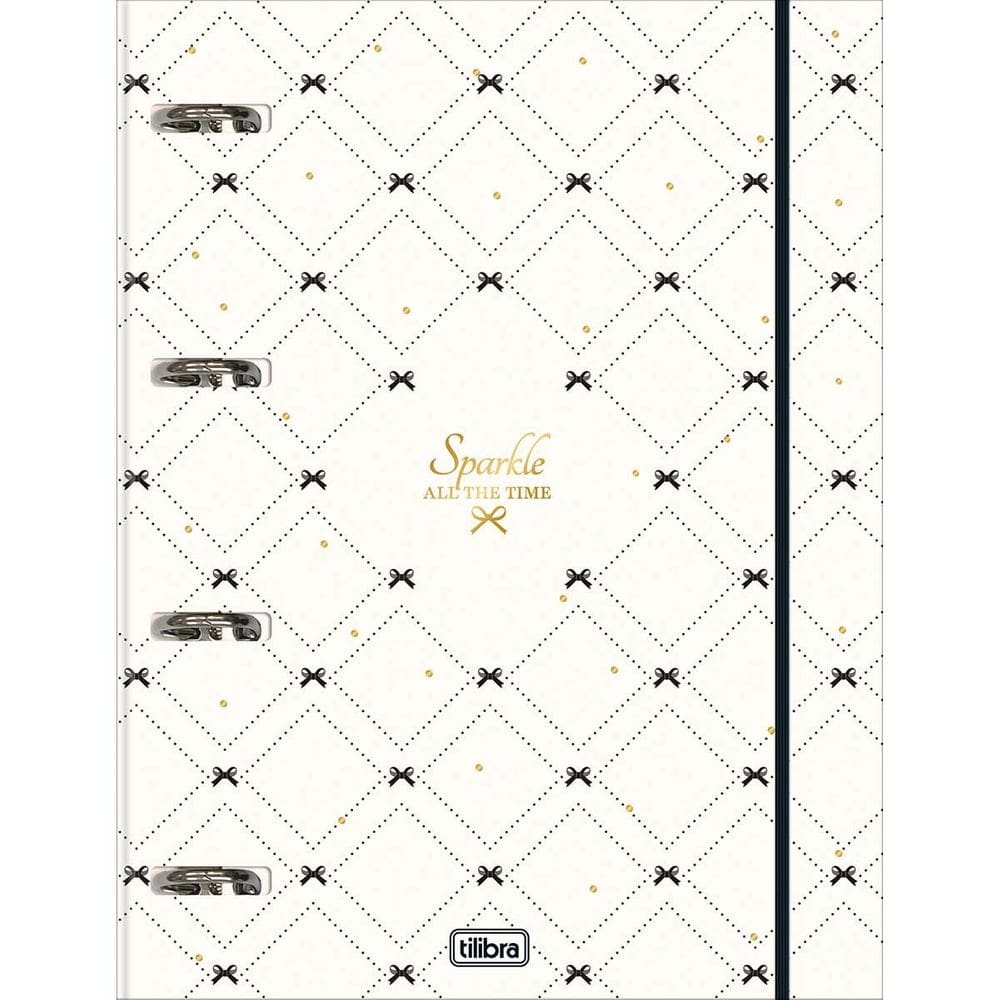 Caderno Argolado Fichario Universitário West Village 48 Folhas com Elástico 24,5 x 31,5cm Tilibra