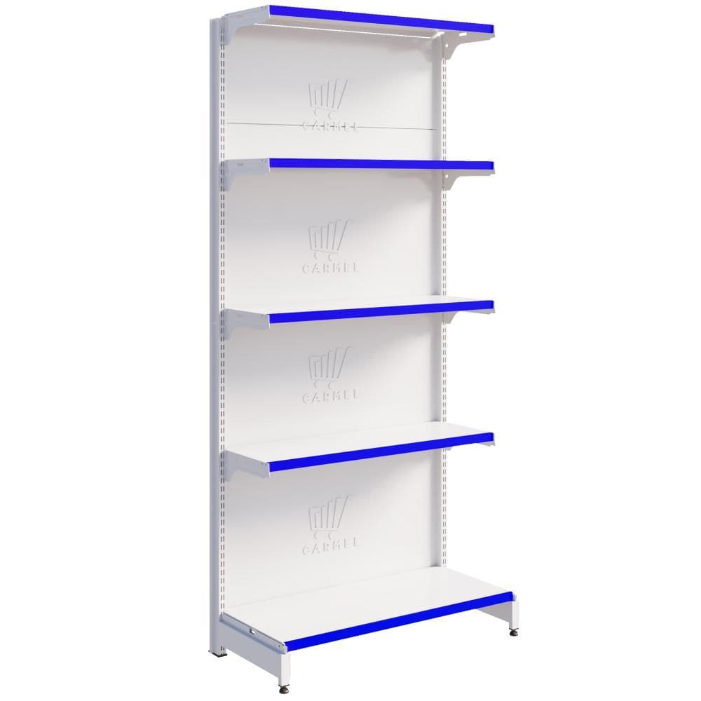 Gôndola Centro 1 Ponta 1,70m Bandeja Inclinável New Plus Carmel Imports