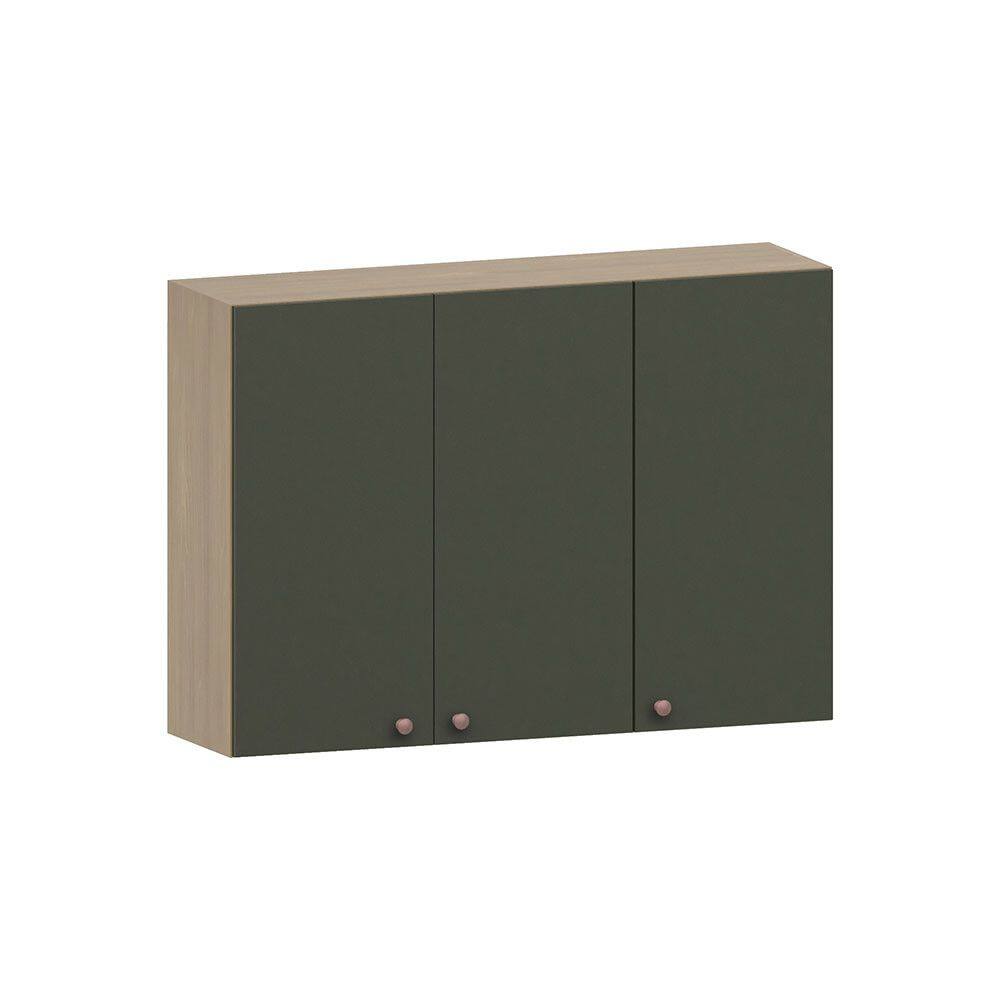 Armário Aéreo de Cozinha 120cm 3 Portas Classic Luciane Móveis