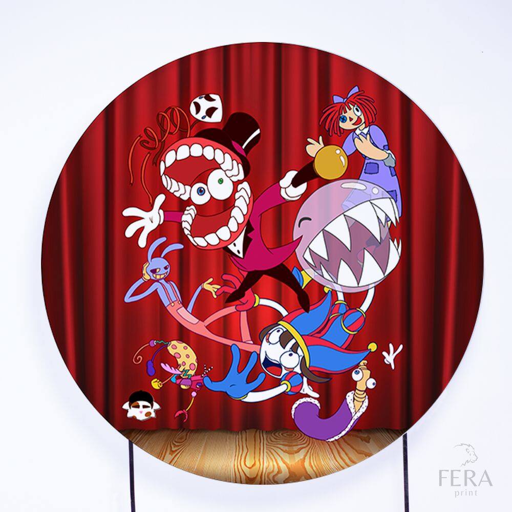 Painel Decorativo para Festa 1,80x1,80 metros Vesti Fácil com Elástico Digital Circus - Fera Print