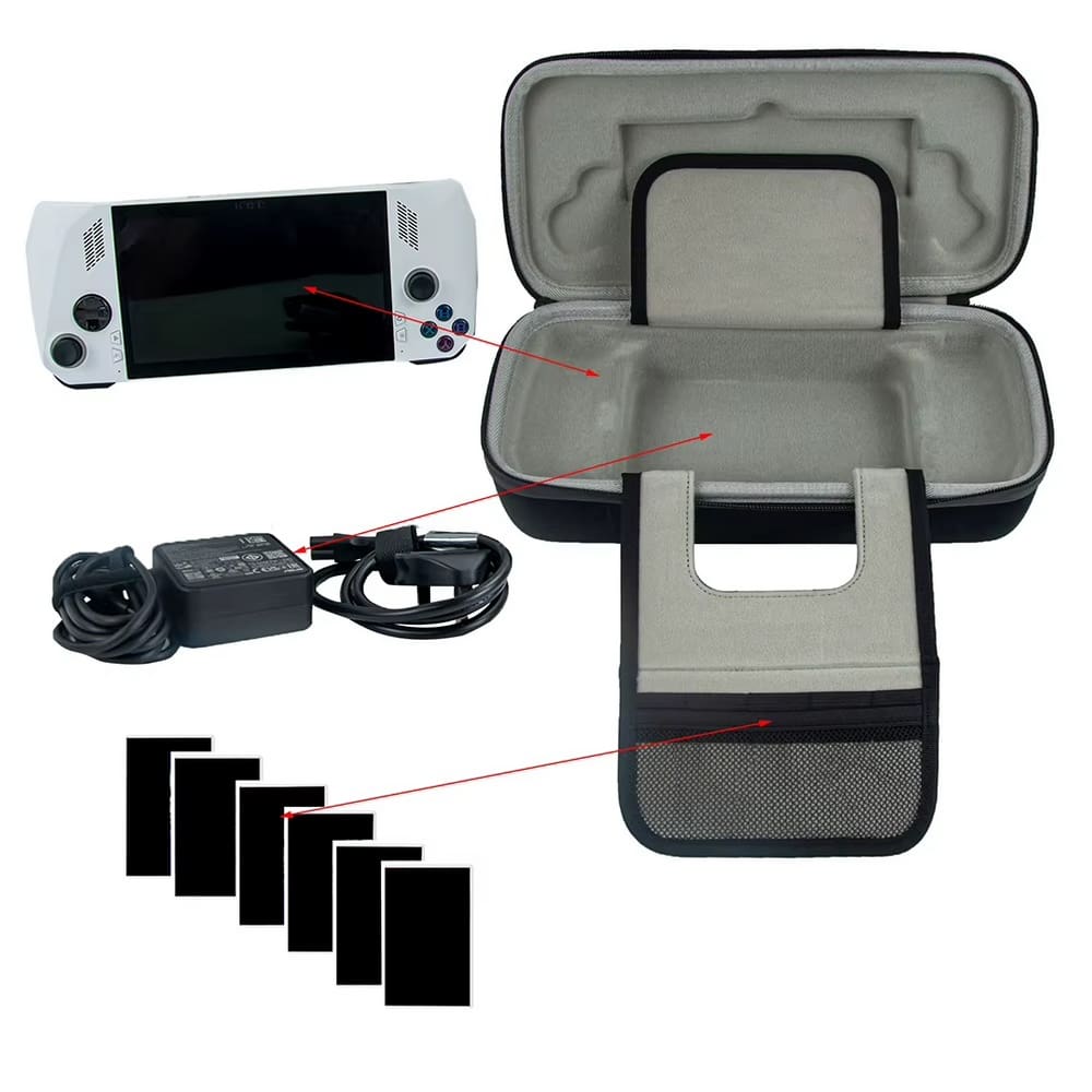 Case Para Asus Rog Ally X Estojo Bolsa Espaço Carregador