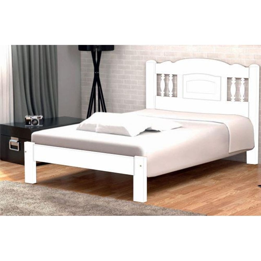 Cama Queen Size Bella de Madeira Maciça Tauari