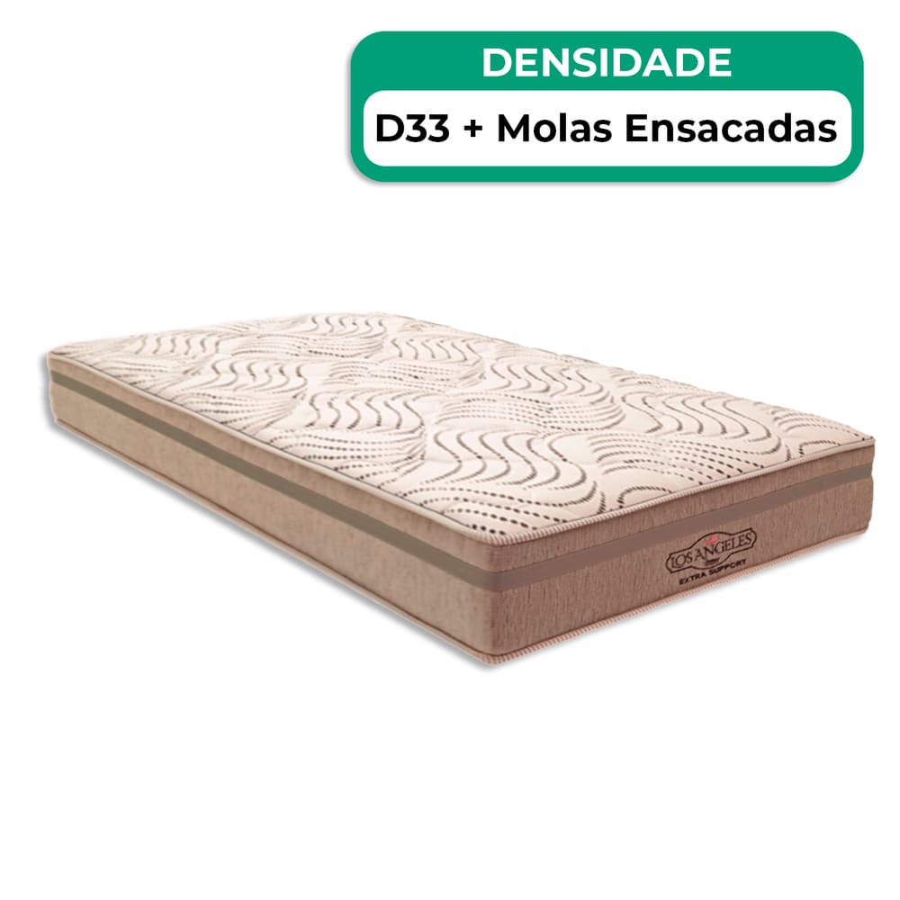 Colchão Los Angeles Molas Ensacadas Solteiro V-Store 88x188