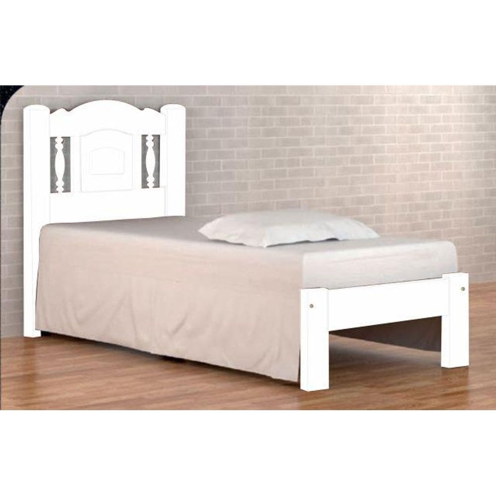 Cama Solteirão (Solteiro Extra) Bella de Madeira Maciça Tauari