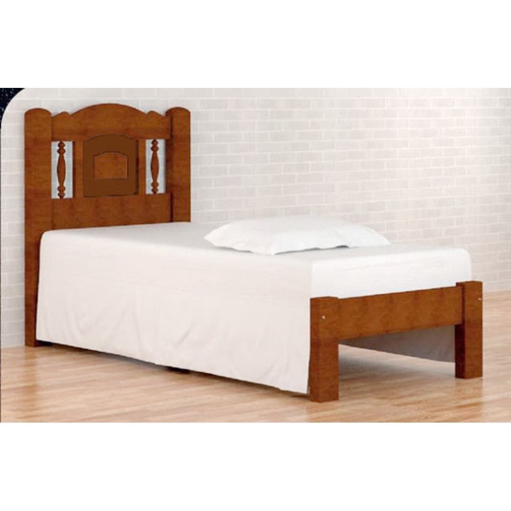 Cama Solteirão (Solteiro Extra) Bella de Madeira Maciça Tauari