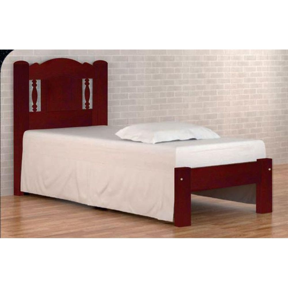 Cama Solteirão (Solteiro Extra) Bella de Madeira Maciça Tauari